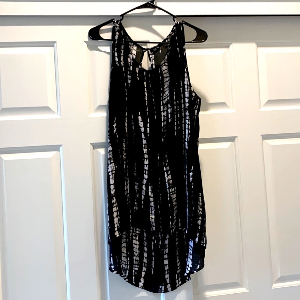 A.n.a semi sheer tunic, tank top, size extra large